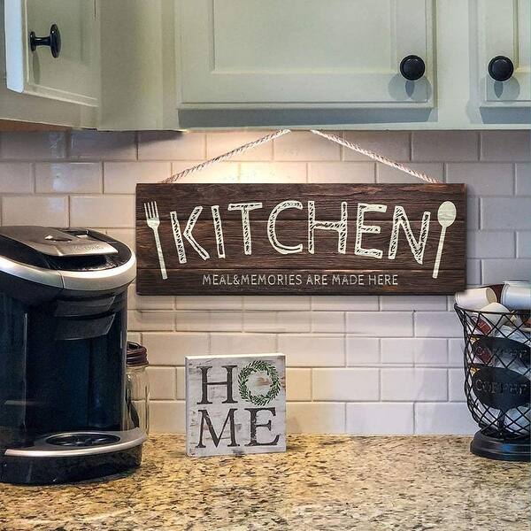 Vintage Kitchen Sign Wall Décor, Rustic Farmhouse Home for Kitchen
